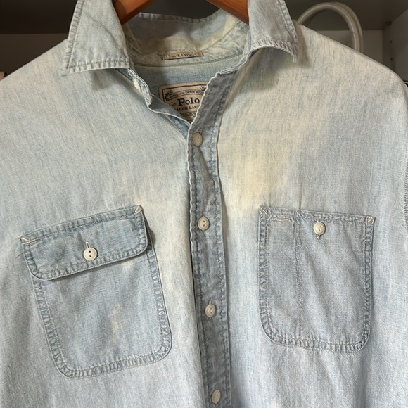 Polo Ralph Lauren chambray, button-down - Picture 7 of 7